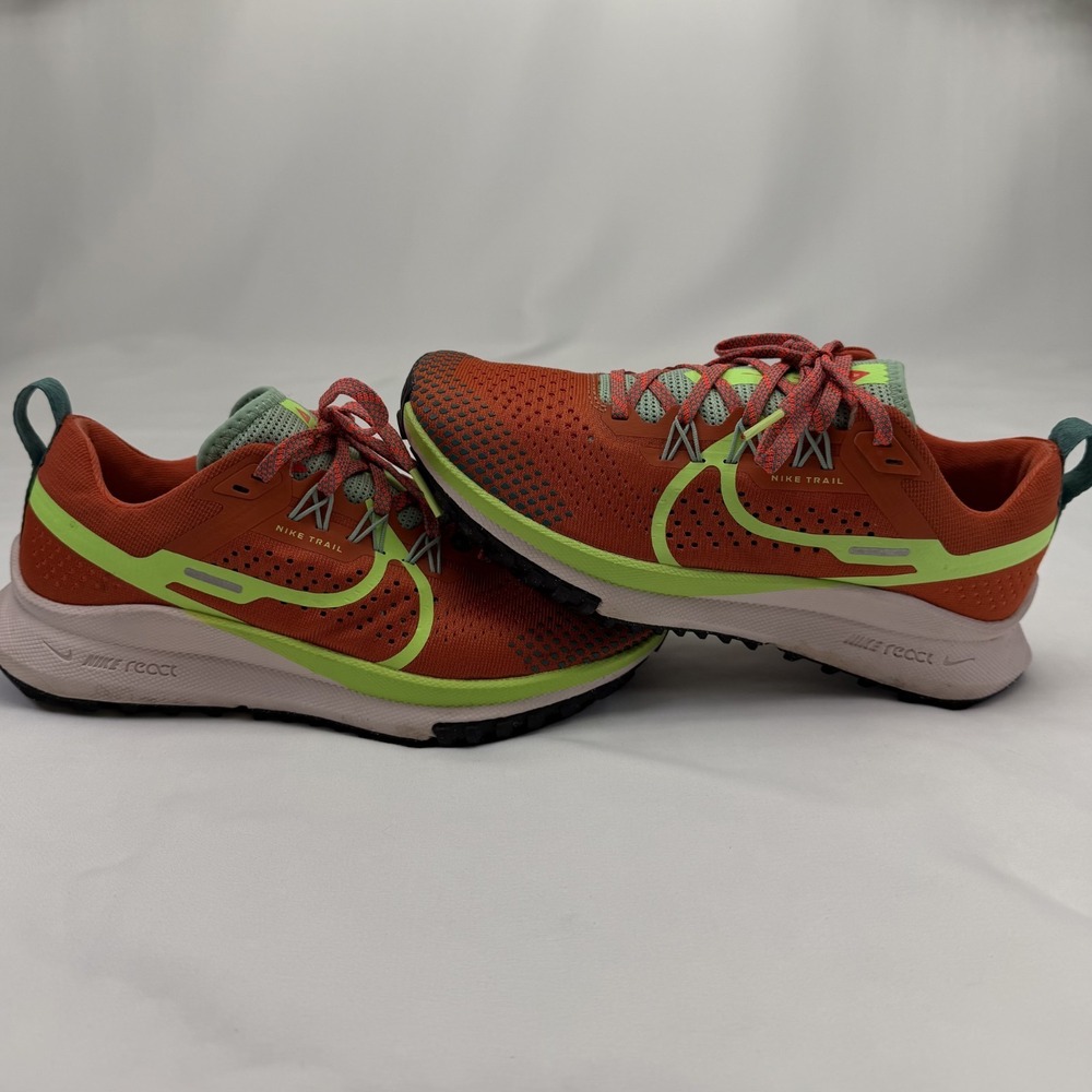 Nike Women React Pegasus Trail 4 Mantra Orange Athletic Shoe Size 7.5 DJ6159-801